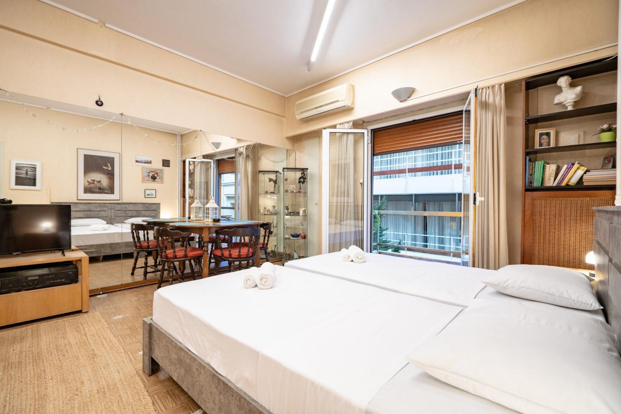 Syntagma Square 1 Bedrm 4 Persons Apartment By Mps Athens Luaran gambar